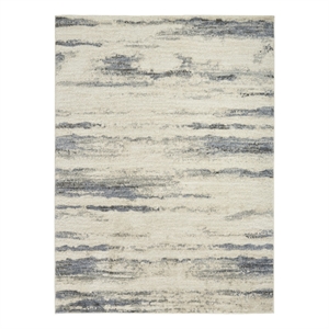 Nourison Serenity Home 5' x 7' Blue Multi-Color Fabric Area Rug