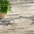 Nourison Serenity Home 5' x 7' Gray Multi-Color Fabric Area Rug