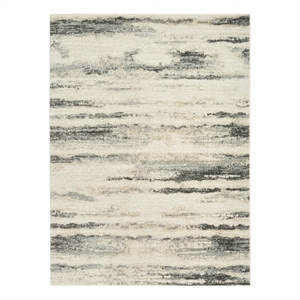 Nourison Serenity Home 5' x 7' Gray Multi-Color Fabric Area Rug