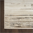 Nourison Serenity Home 2' x 4' Ivory Beige Fabric Area Rug