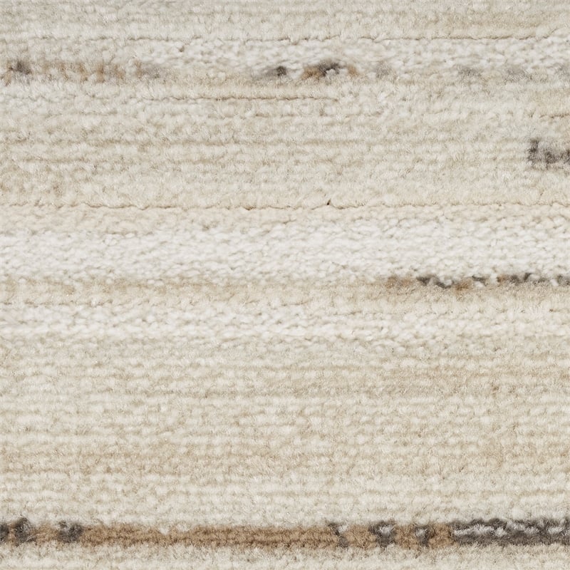 Nourison Serenity Home 2' x 4' Ivory Beige Fabric Area Rug