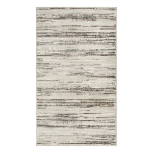 Nourison Serenity Home 2' x 4' Ivory Beige Fabric Area Rug