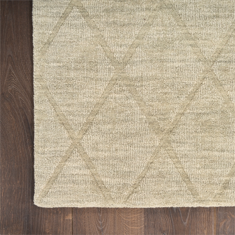 Nourison Wool Haven 5' x 7' Sage Indoor Area Rug
