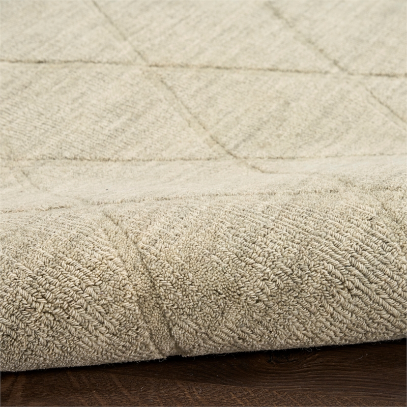 Nourison Wool Haven 5' x 7' Sage Indoor Area Rug