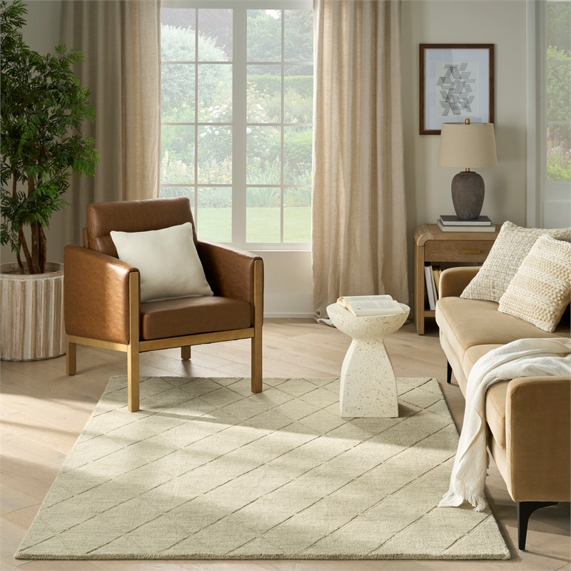 Nourison Wool Haven 5' x 7' Sage Indoor Area Rug