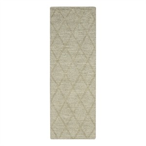 Nourison Wool Haven 6' Runner Sage Indoor Area Rug