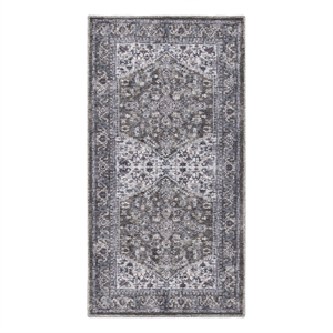 Nourison New Concept Washables 3' x 5' Olive Ivory Vintage Indoor Rug