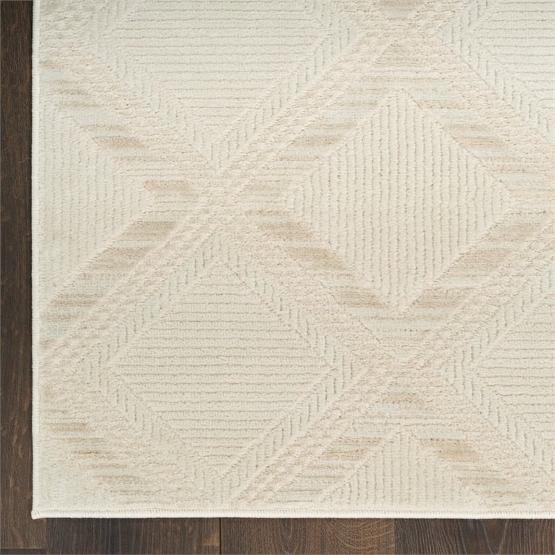 Nourison Home Serenity Home 6' x 9' Ivory   Area Rug