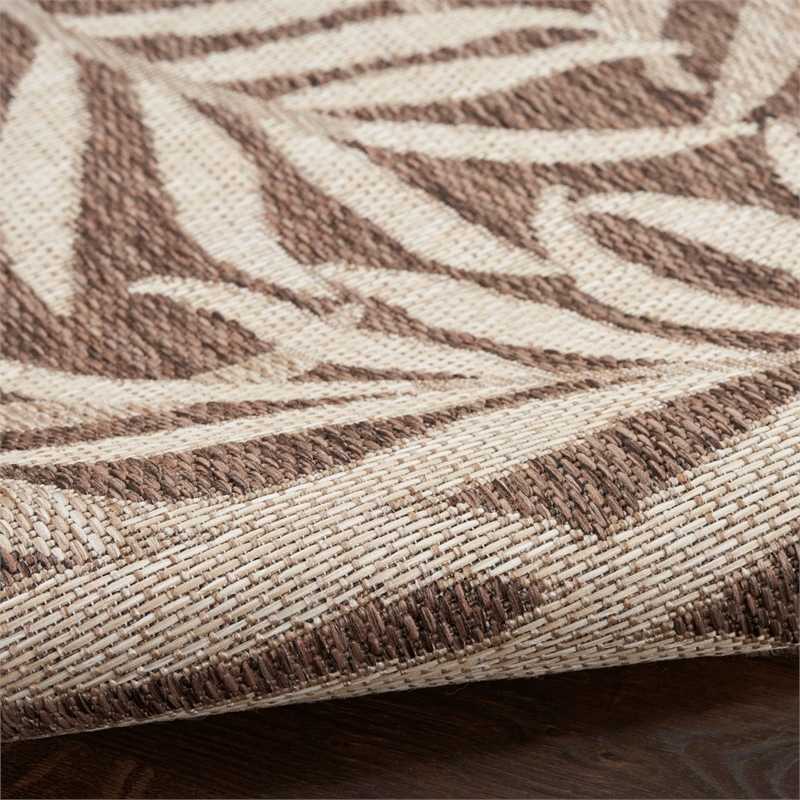 Nourison Home Garden Oasis 2' x 4' Mocha   Area Rug