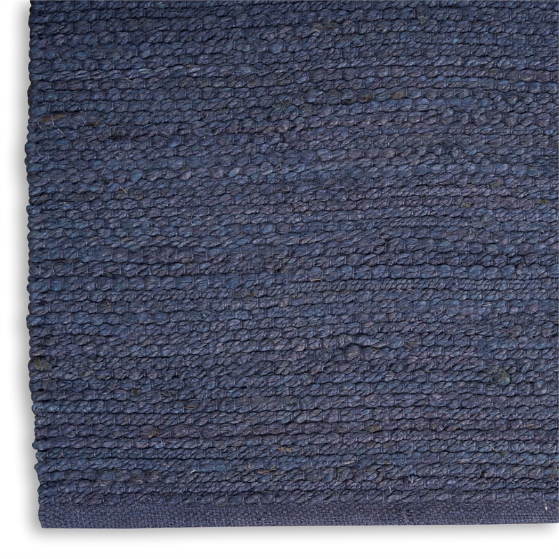 Nourison Home Natural Jute 8' x 10' Navy   Area Rug