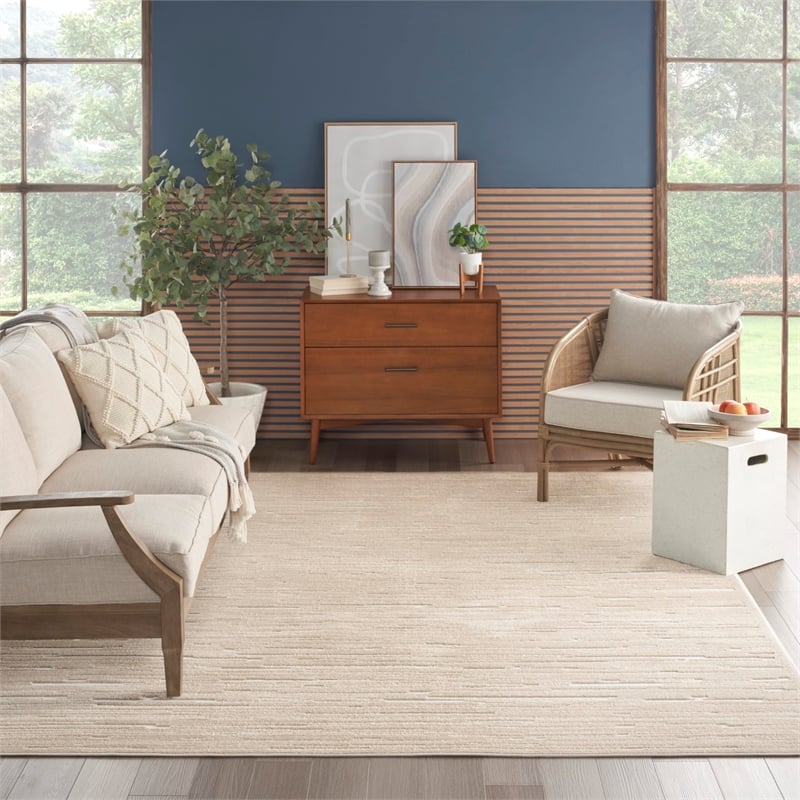 Nourison Home Casual 8' x 10' Taupe   Area Rug
