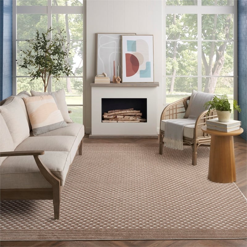 Nourison Home Casual 8' x 10' Brown   Area Rug