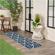 Nourison Home Aloha 12' Runner Blue   Area Rug