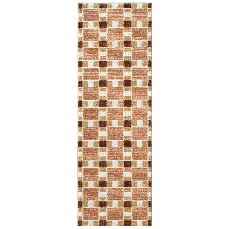 Nourison Home Nordic 6' Runner Rust   Area Rug