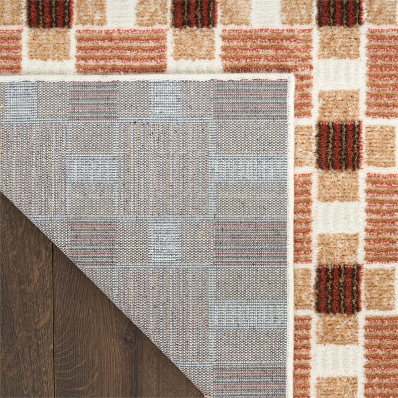 Nourison Home Nordic 6' Runner Rust   Area Rug