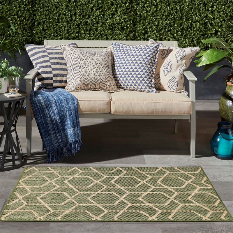 Nourison Home Horizon   3' x 5' Green   Area Rug