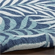 Nourison Home Garden Oasis 6' Runner Navy   Area Rug