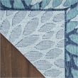 Nourison Home Garden Oasis 6' x 9' Navy   Area Rug