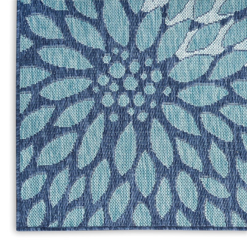 Nourison Home Garden Oasis 6' x 9' Navy   Area Rug