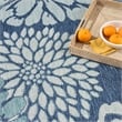 Nourison Home Garden Oasis 6' x 9' Navy   Area Rug