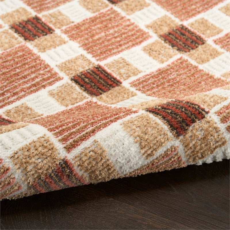 Nourison Home Nordic 4' x 6' Rust   Area Rug