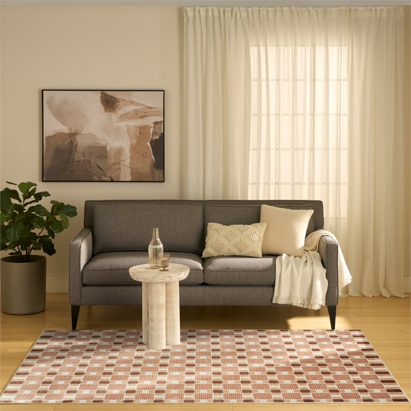 Nourison Home Nordic 4' x 6' Rust   Area Rug