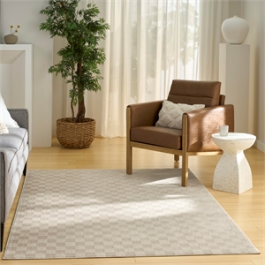 Nourison Home Serenity Home 6' x 9' Beige     Area Rug