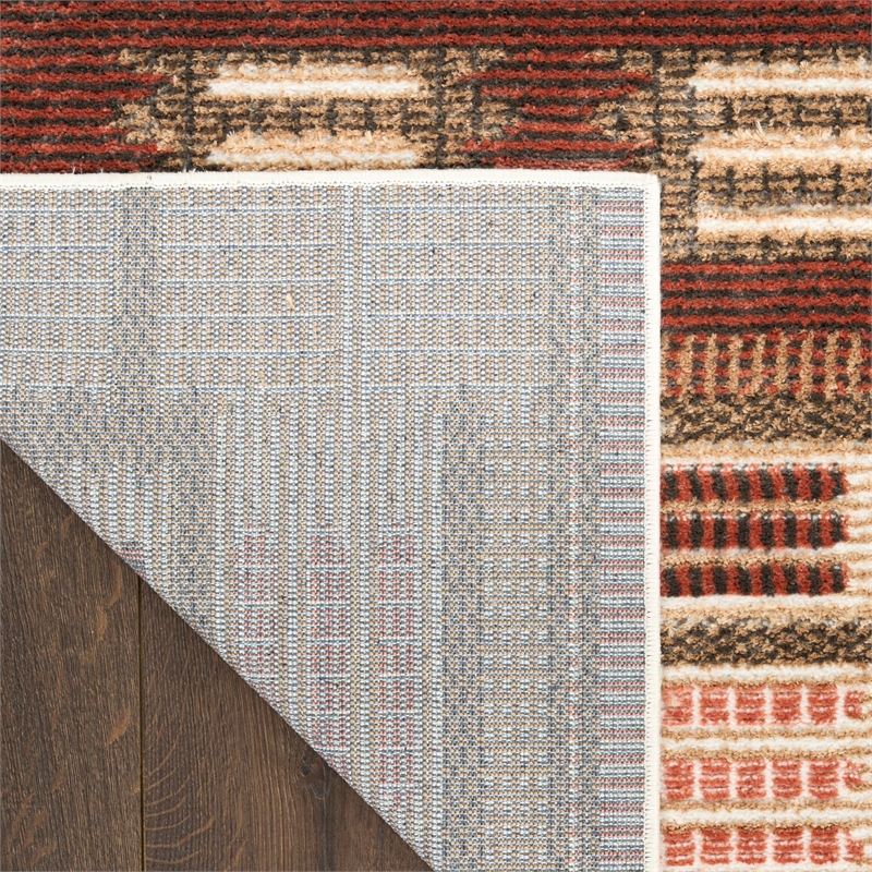 Nourison Home Nordic 6' Runner Rust   Area Rug