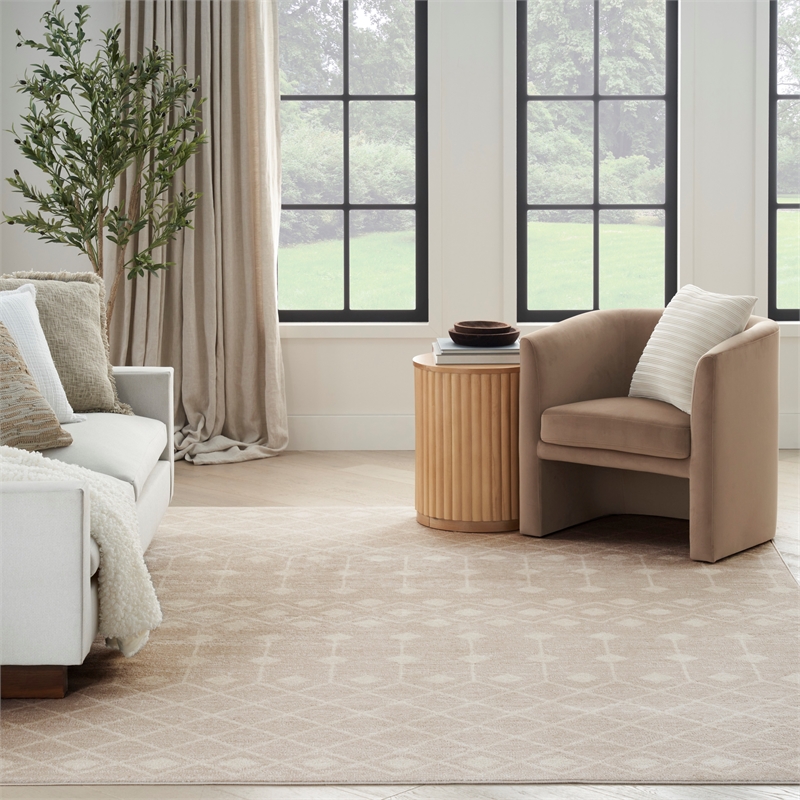 Nourison Home Grafix 7' x 10' Beige   Area Rug