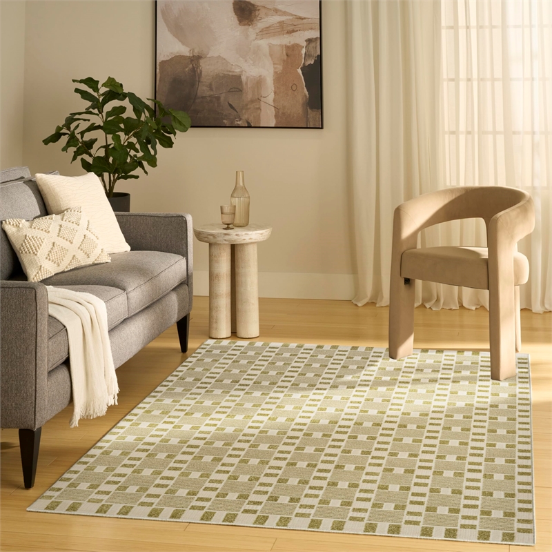 Nourison Home Nordic 4' x 6' Green     Area Rug