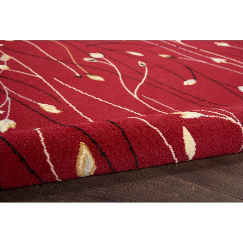 Nourison Grafix GRF15 Red 9'x12'  Area Rug