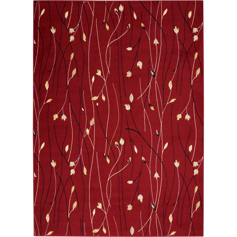 Nourison Grafix GRF15 Red 9'x12'  Area Rug