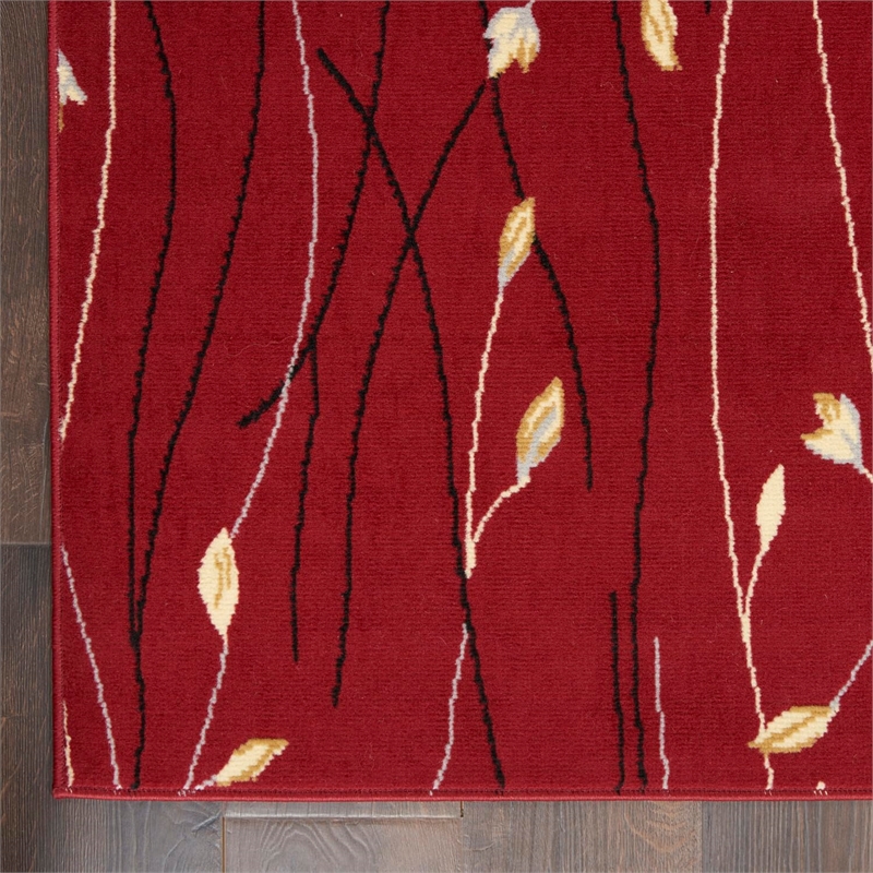 Nourison Grafix GRF15 Red 9'x12'  Area Rug