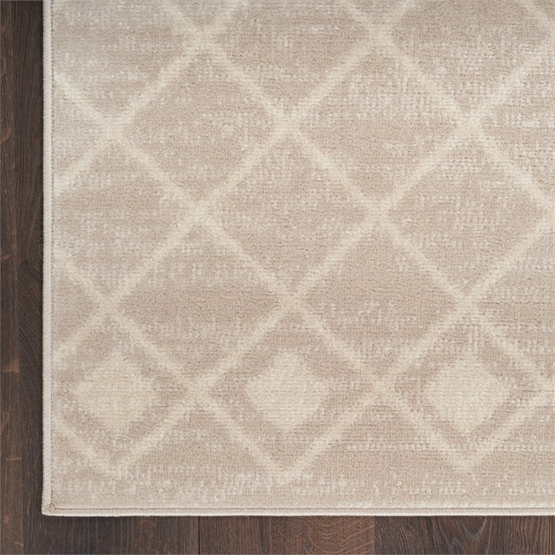 Nourison Home Grafix 9' x 12' Beige   Area Rug