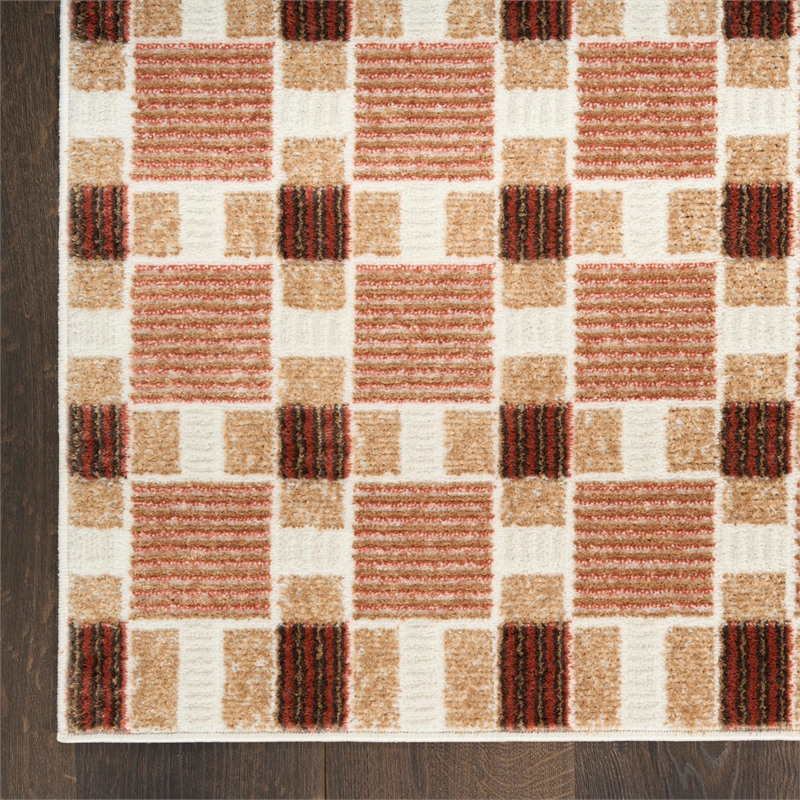 Nourison Home Nordic 5' x 7' Rust   Area Rug