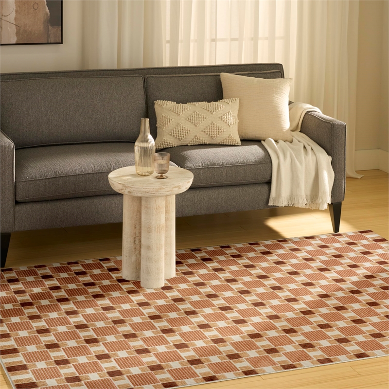 Nourison Home Nordic 5' x 7' Rust   Area Rug