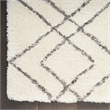 Nourison Luxurious Shag 9' x 12' Ivory   Area Rug