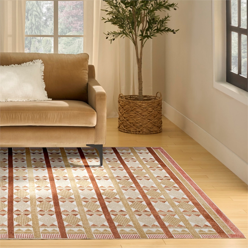 Nourison Home Nordic 8' x 10' Rust     Area Rug
