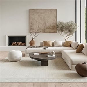 Nourison Home Nordic 8' x 10' Ivory Fabric Area Rug
