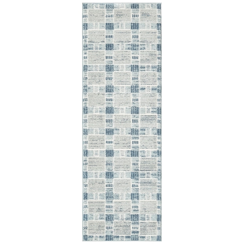 Nourison Home Nordic 6' Runner Blue   Area Rug