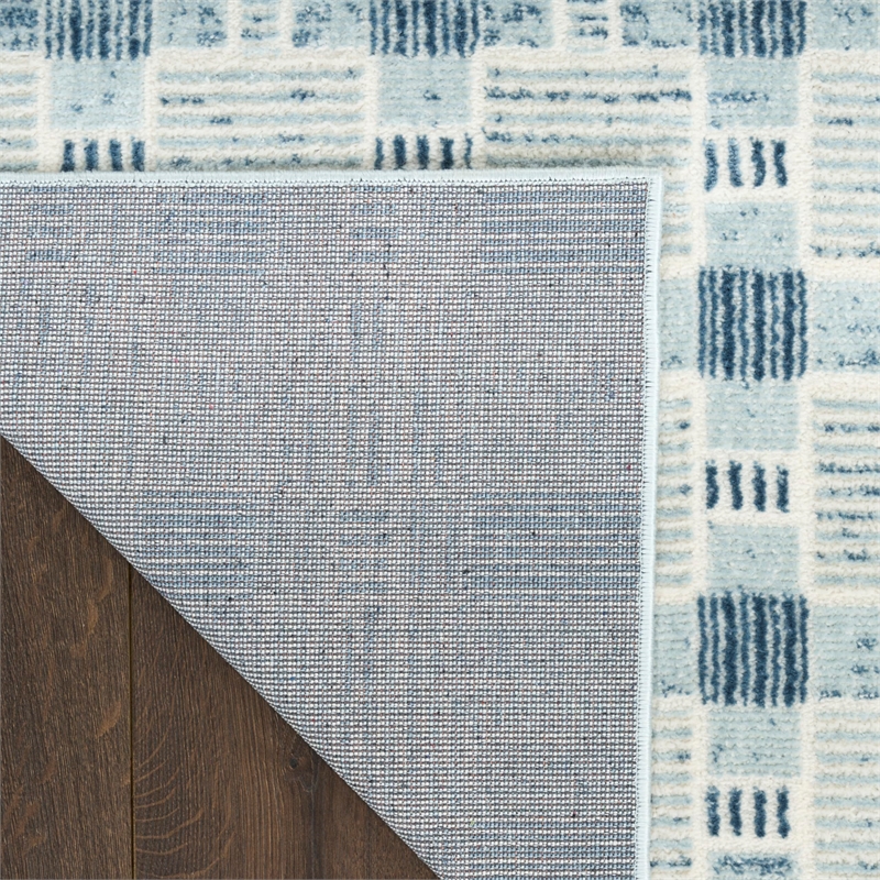 Nourison Home Nordic 6' Runner Blue   Area Rug