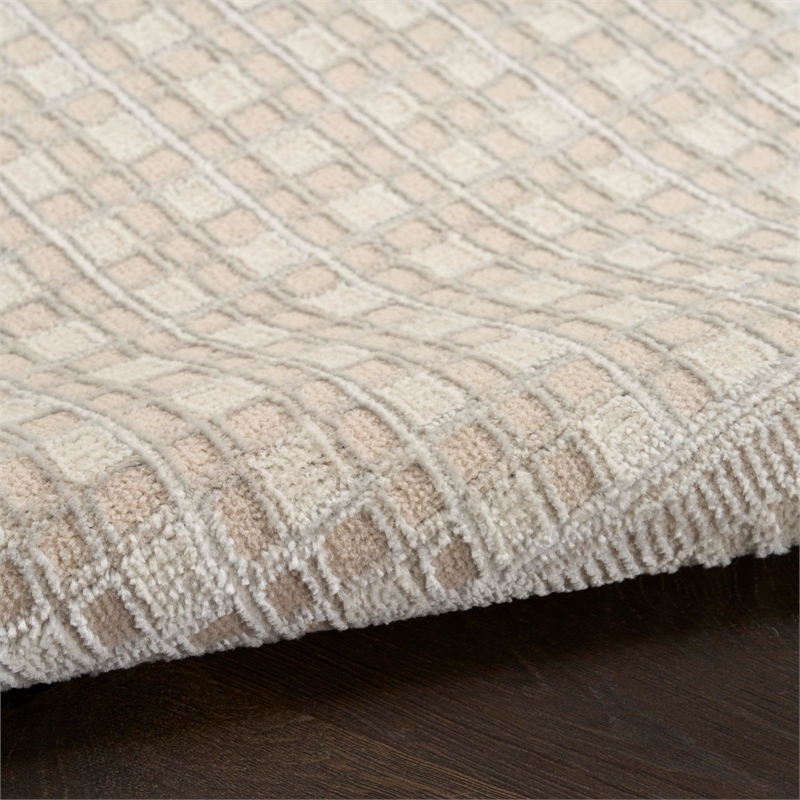 Nourison Home Nordic 8' x 10' Beige Fabric Area Rug