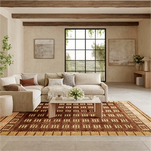 Nourison Home Nordic 8' x 10' Rust   Area Rug