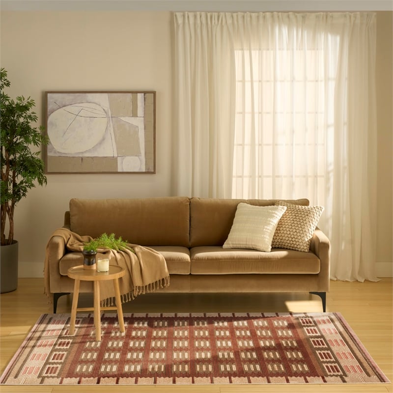 Nourison Home Nordic 5' x 7' Rust   Area Rug