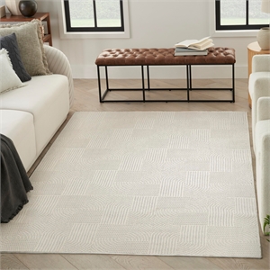 Nourison Home Textured Home 8' x 10' Ivory   Area Rug