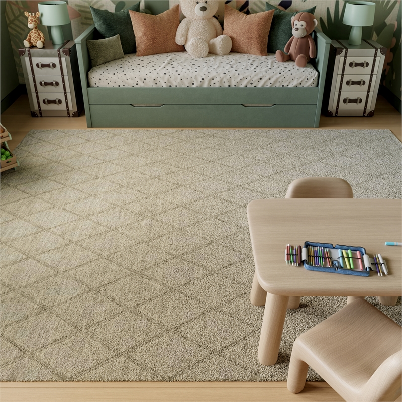 Nourison Home Wool Haven 8' x 10' Sage   Area Rug