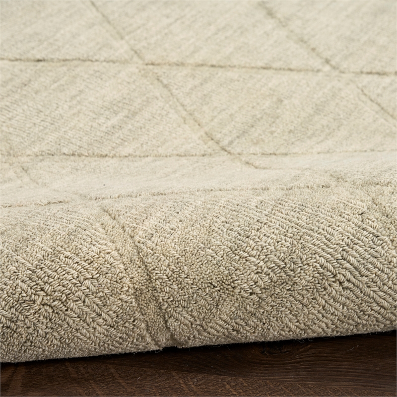 Nourison Home Wool Haven 8' x 10' Sage   Area Rug