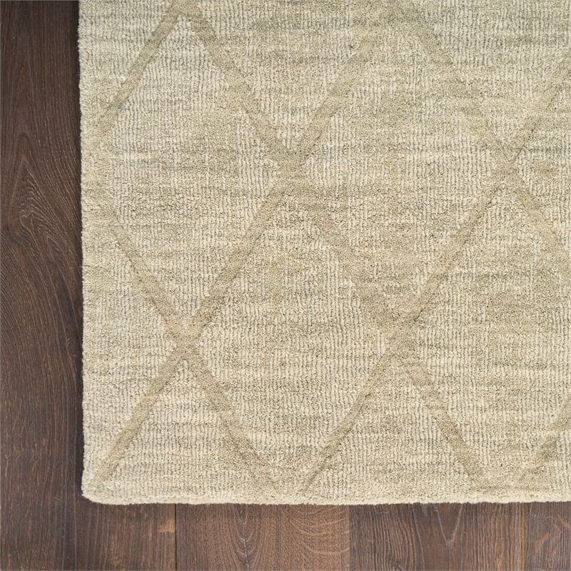 Nourison Home Wool Haven 8' x 10' Sage   Area Rug