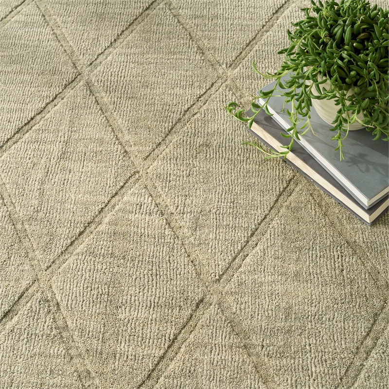 Nourison Home Wool Haven 8' x 10' Sage   Area Rug