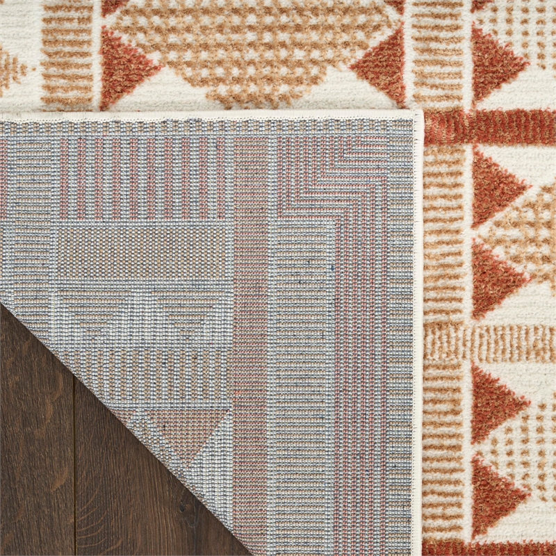 Nourison Home Nordic 6' Runner Rust     Area Rug